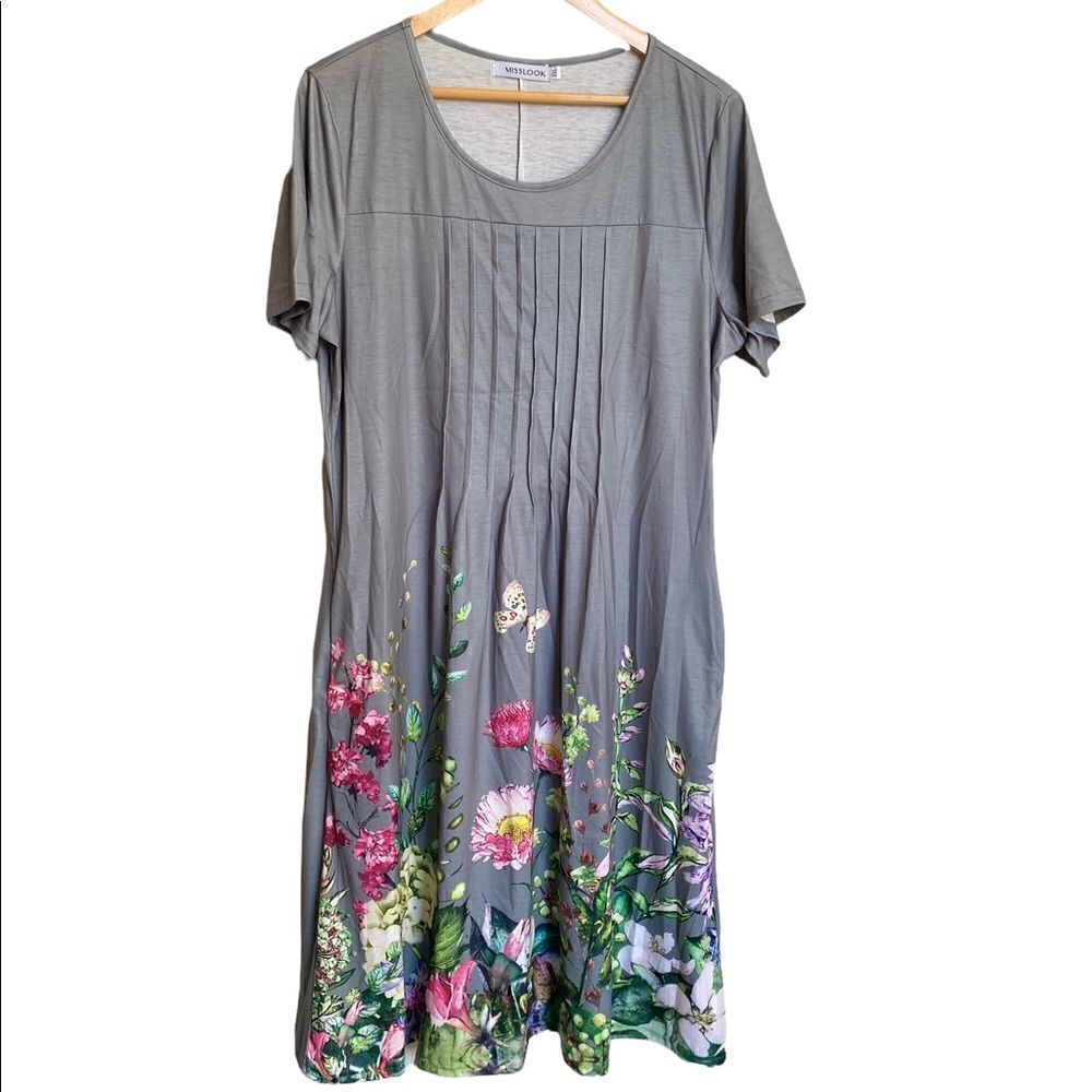 MISSLOOK Women’s Floral Design Comfy Dress Size XXL